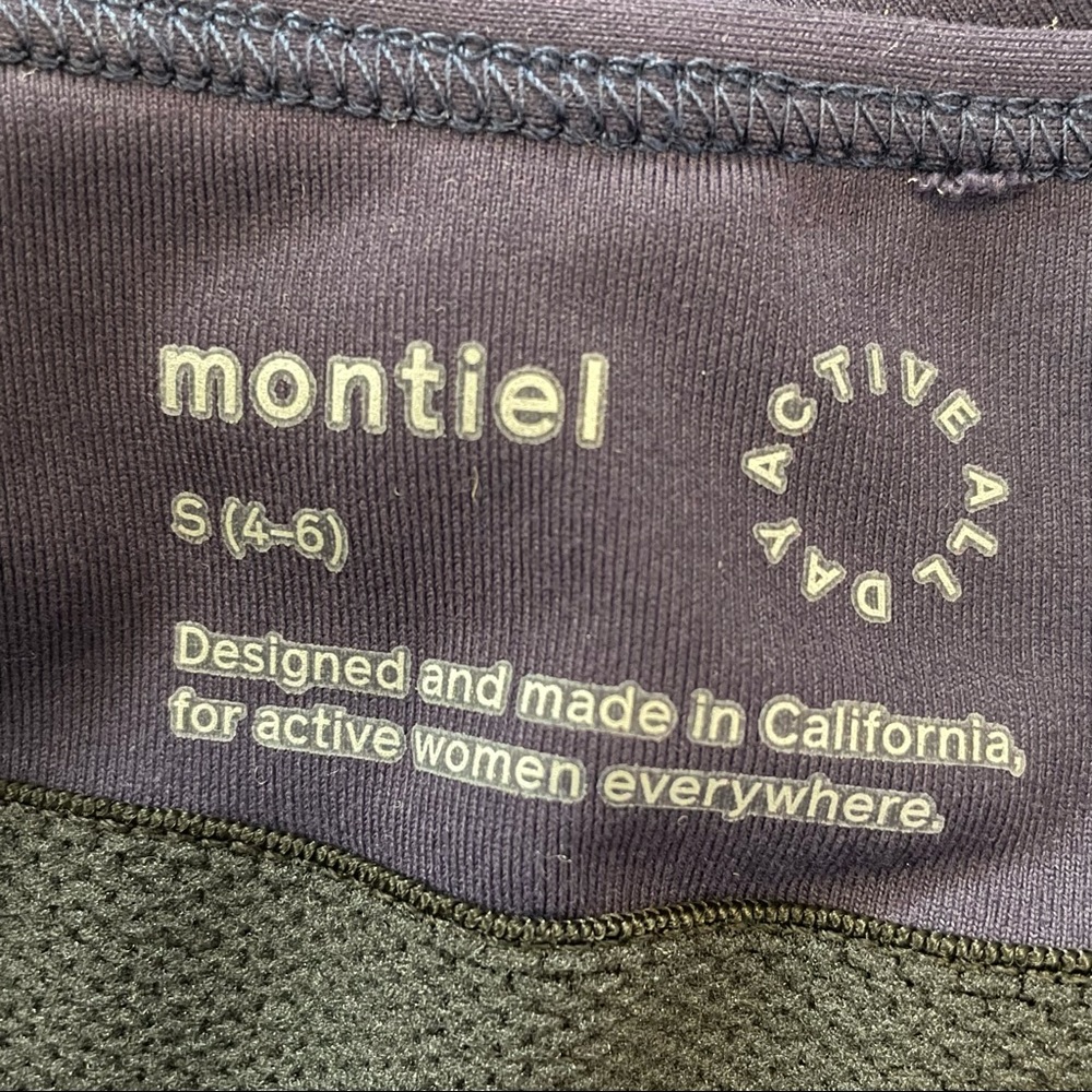 Montiel Activewear Navt T-Strap Tank Top Sleeveless Yoga Padded Shelf Bra Gym S - Picture 7 of 7